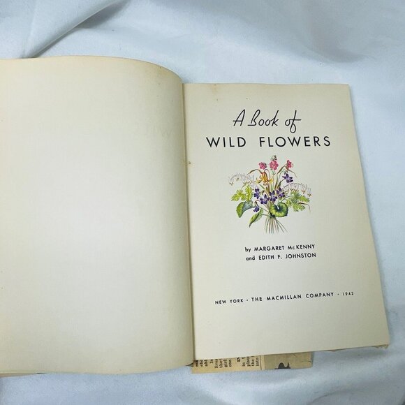 Book of Wildflower 1939 with Pressed Floral Lady Slipper  Margaret McKenny - Picture 5 of 11